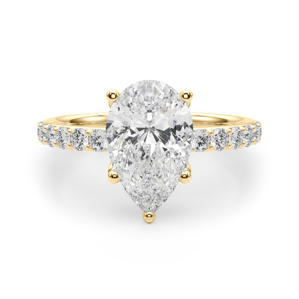 yellow gold | shape: pear