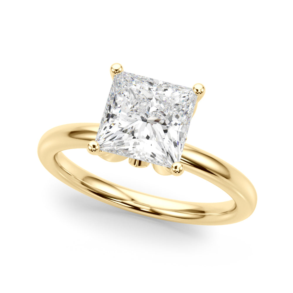 yellow gold  | shape: princess