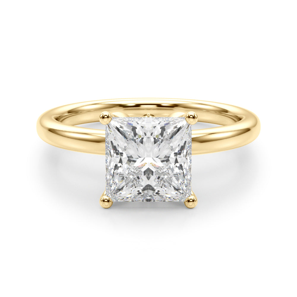 yellow gold  | shape: princess