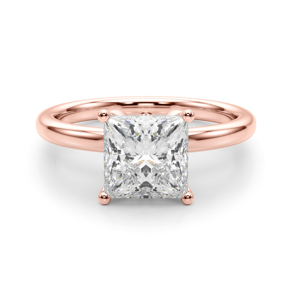 rose gold  | shape: princess
