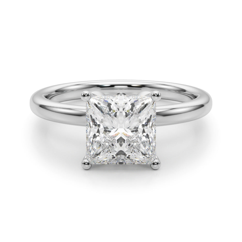 white gold, platinum | shape: princess
