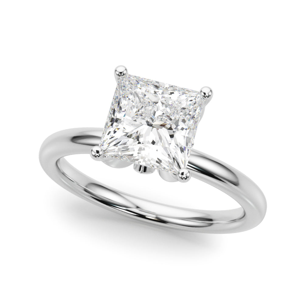 white gold, platinum | shape: princess