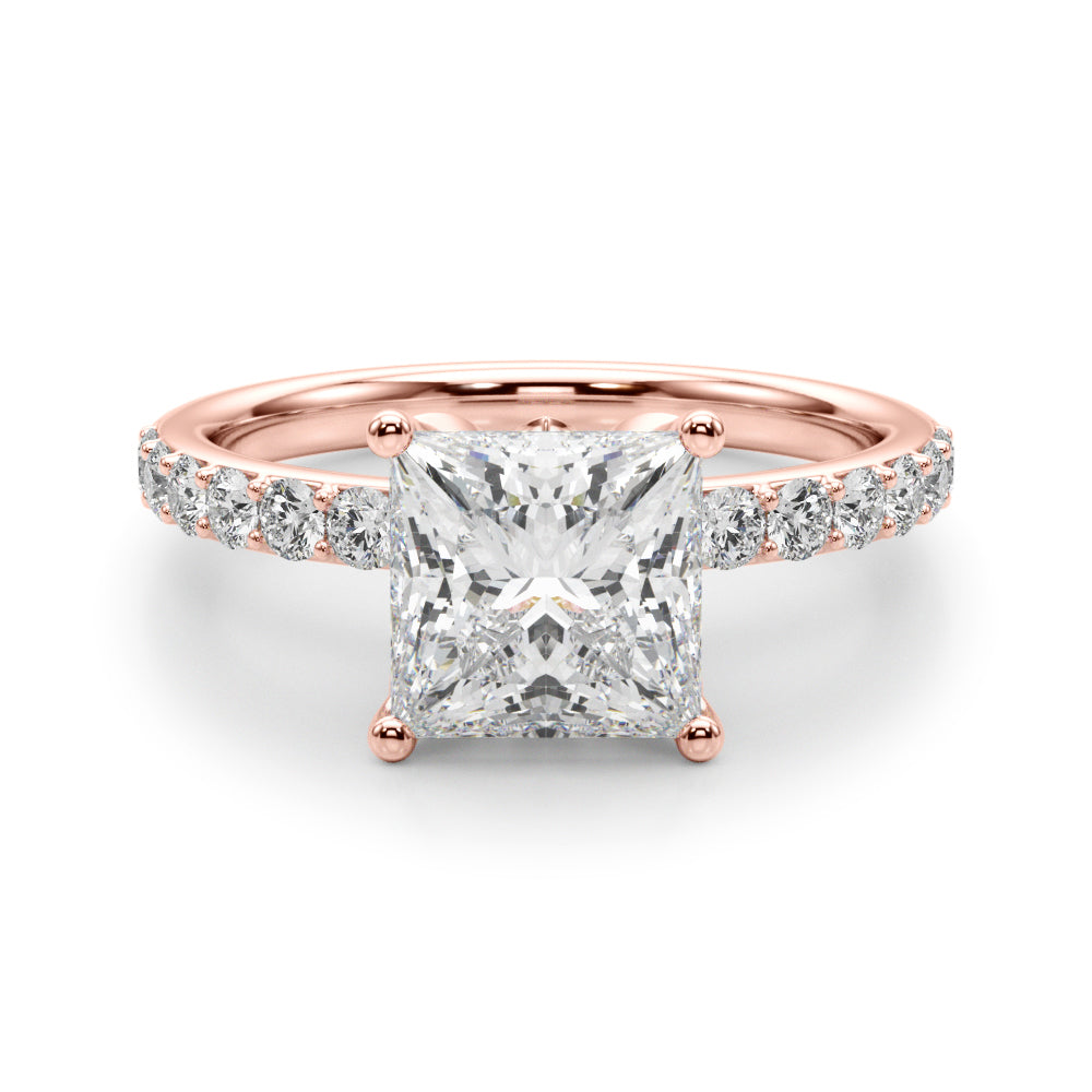 rose gold | shape: princess