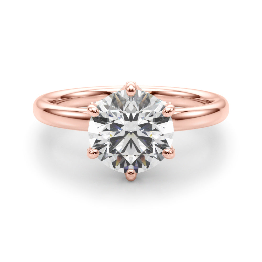 rose gold | shape: round