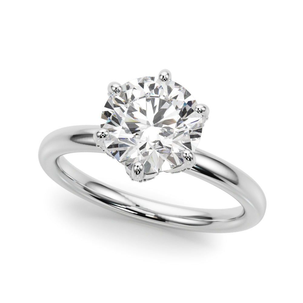 white gold, platinum | shape: round