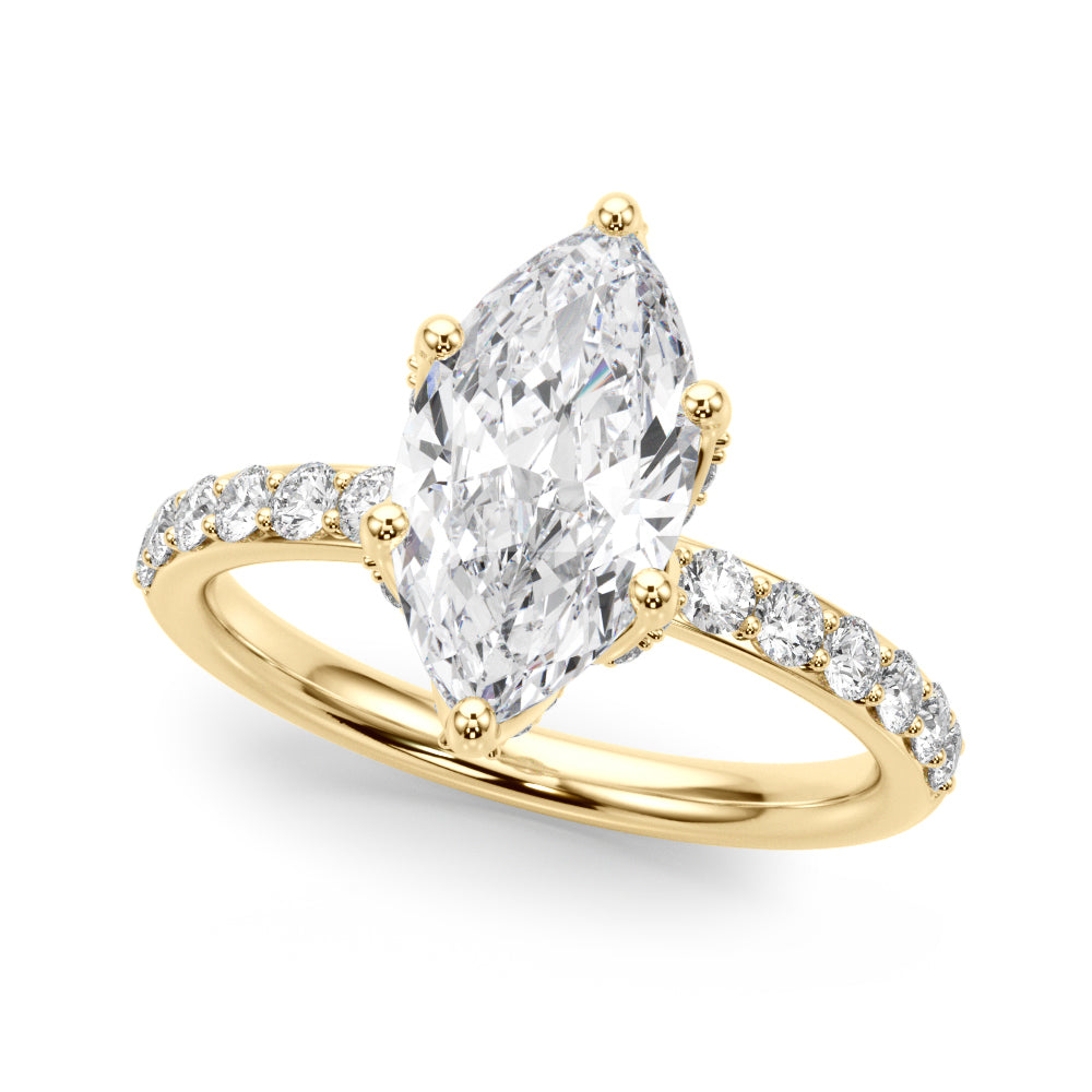 yellow gold | shape: marquise
