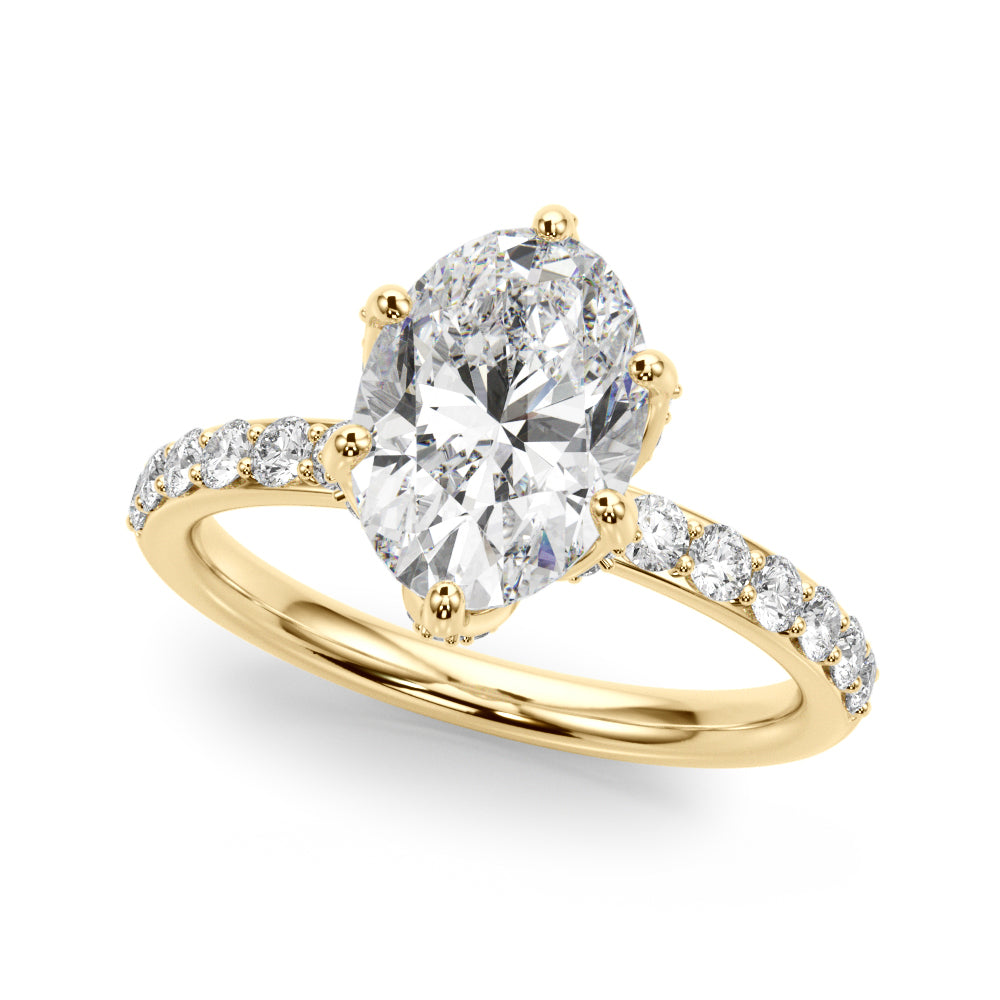 yellow gold | shape: oval