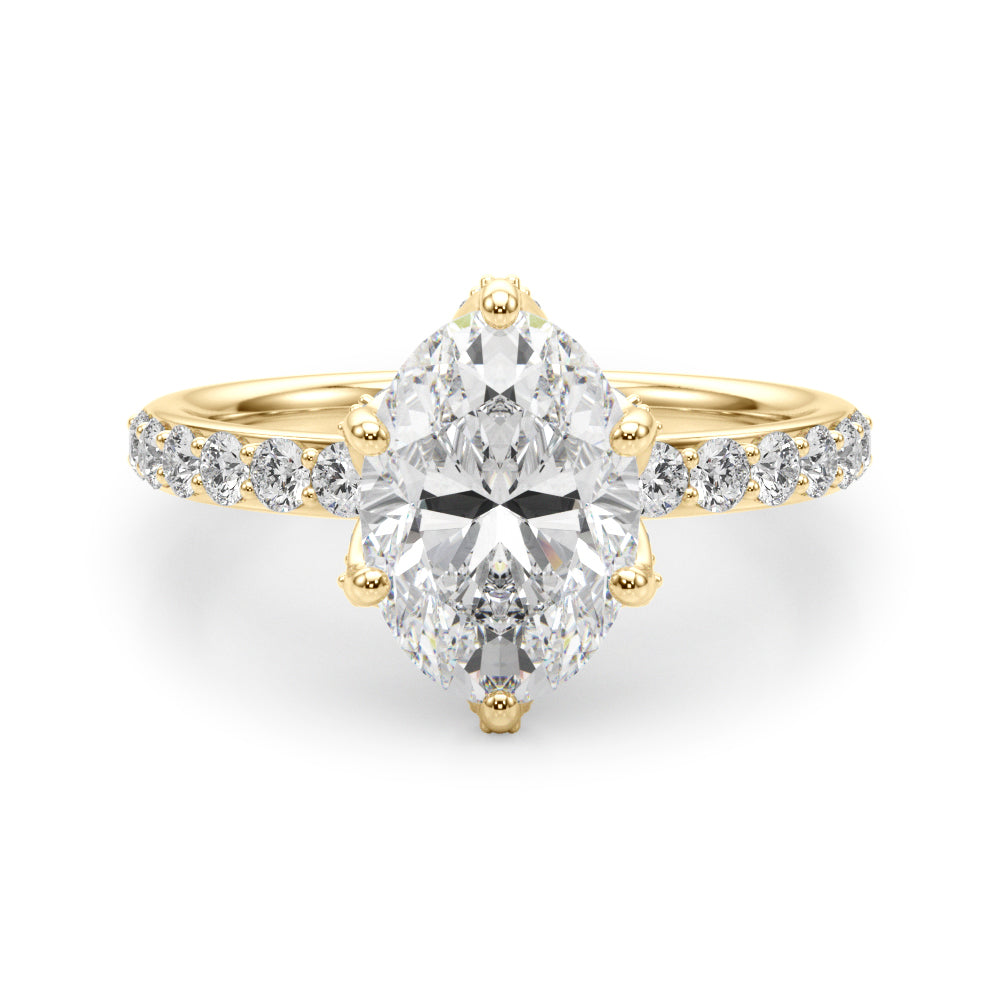 yellow gold | shape: oval