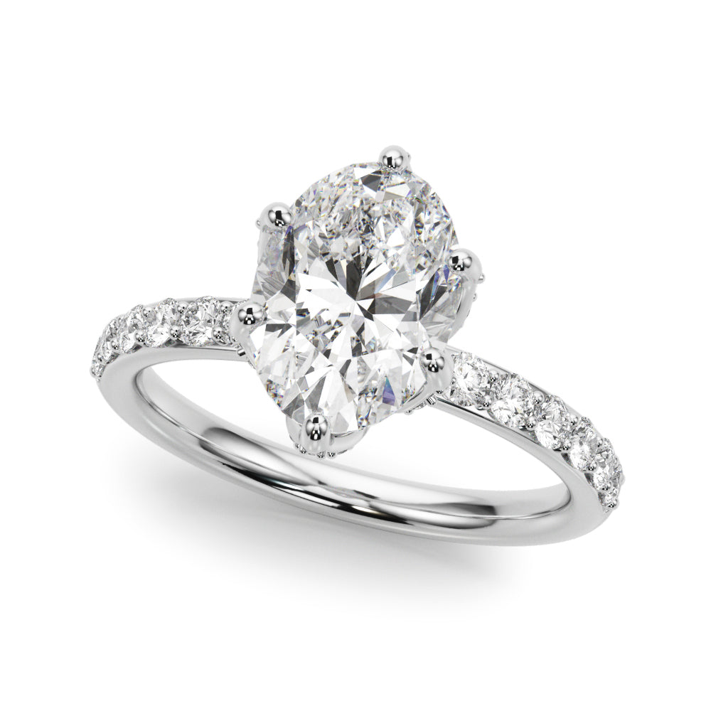 white gold, platinum | shape: oval