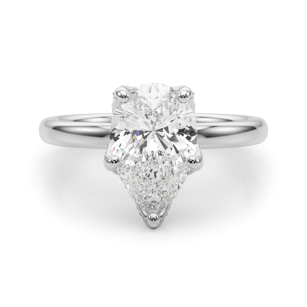 white gold, platinum | shape: pear