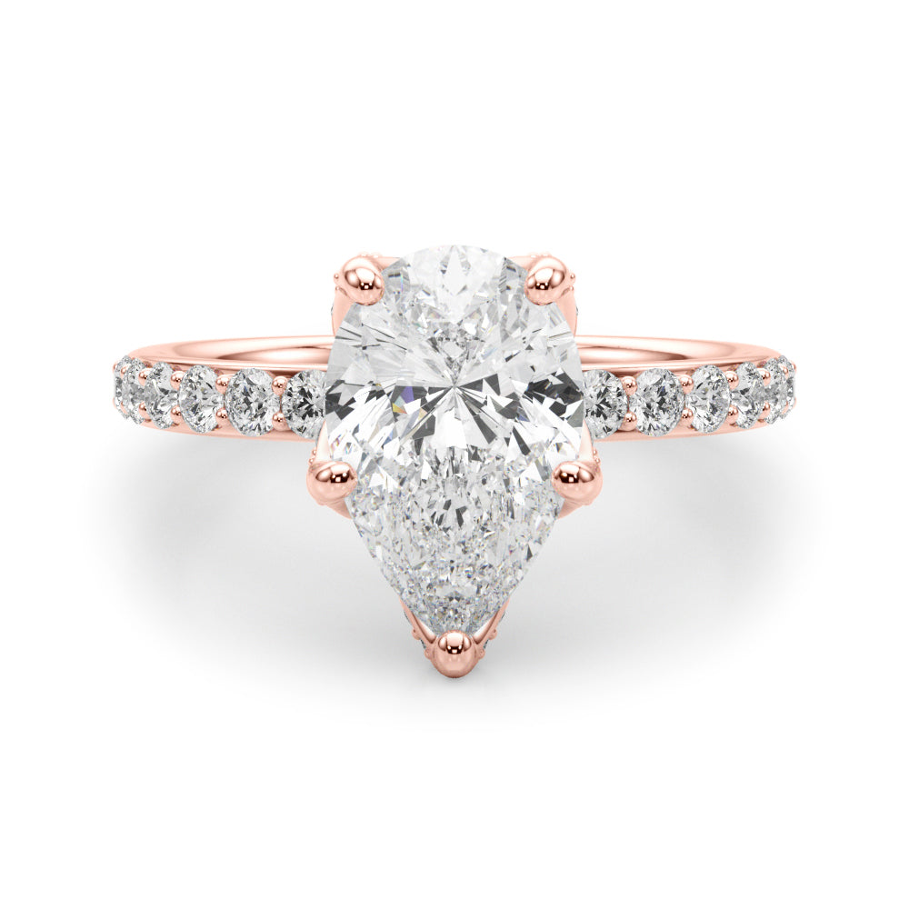 rose gold | shape: pear