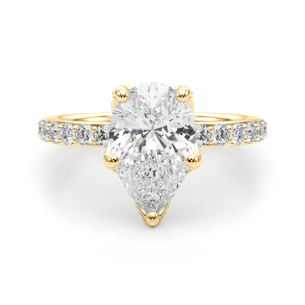 yellow gold | shape: pear
