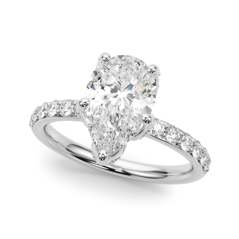 white gold, platinum | shape: pear