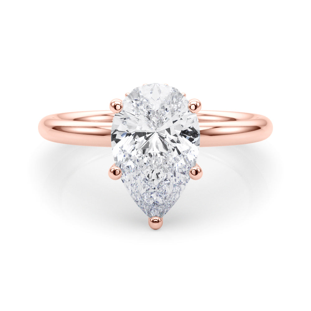 rose gold | shape: pear