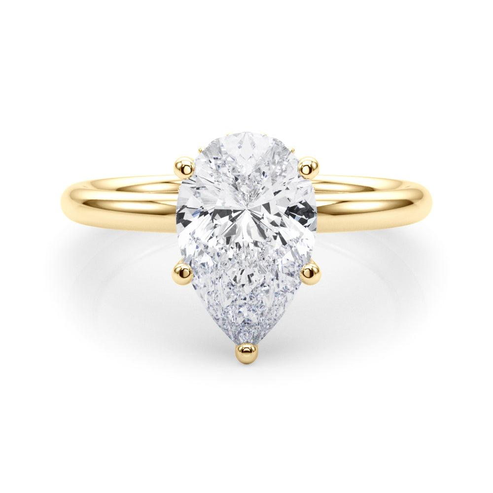 yellow gold | shape: pear