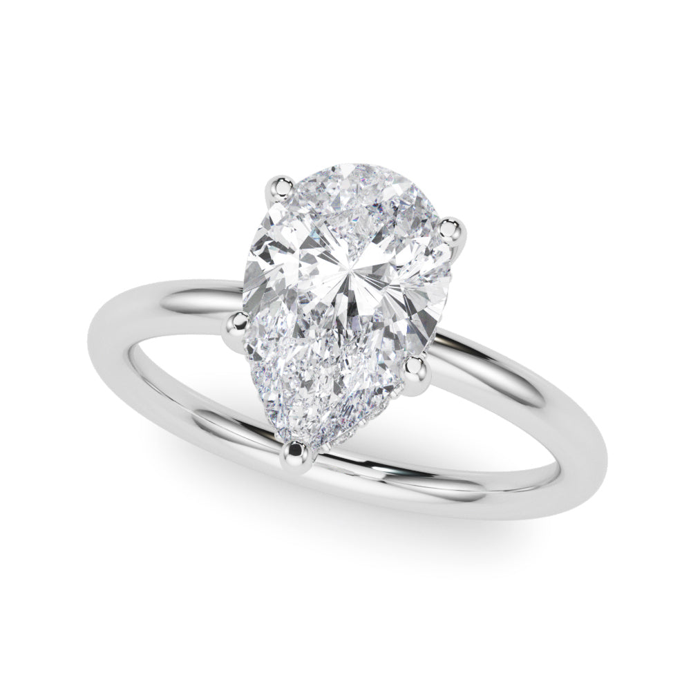 white gold, platinum | shape: pear