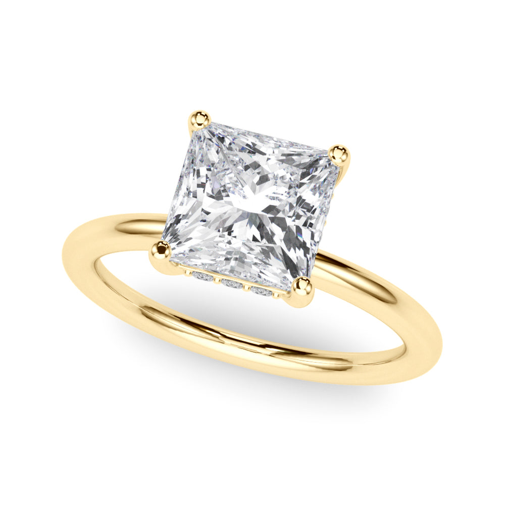 yellow gold | shape: princess