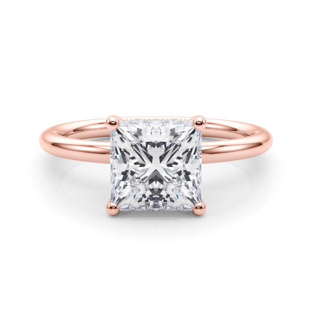 rose gold | shape: princess