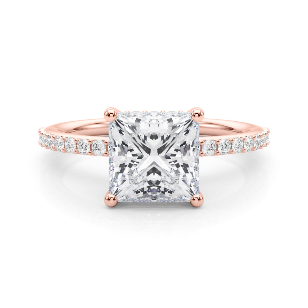 rose gold | shape: princess