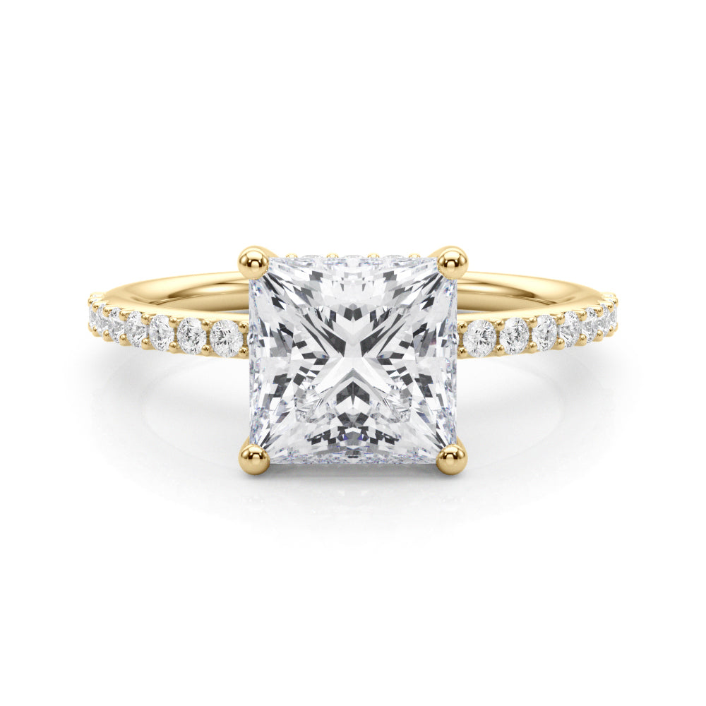 yellow gold | shape: princess