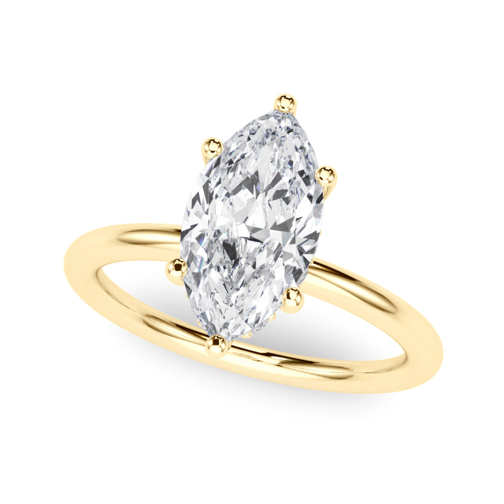 yellow gold  | shape: marquise