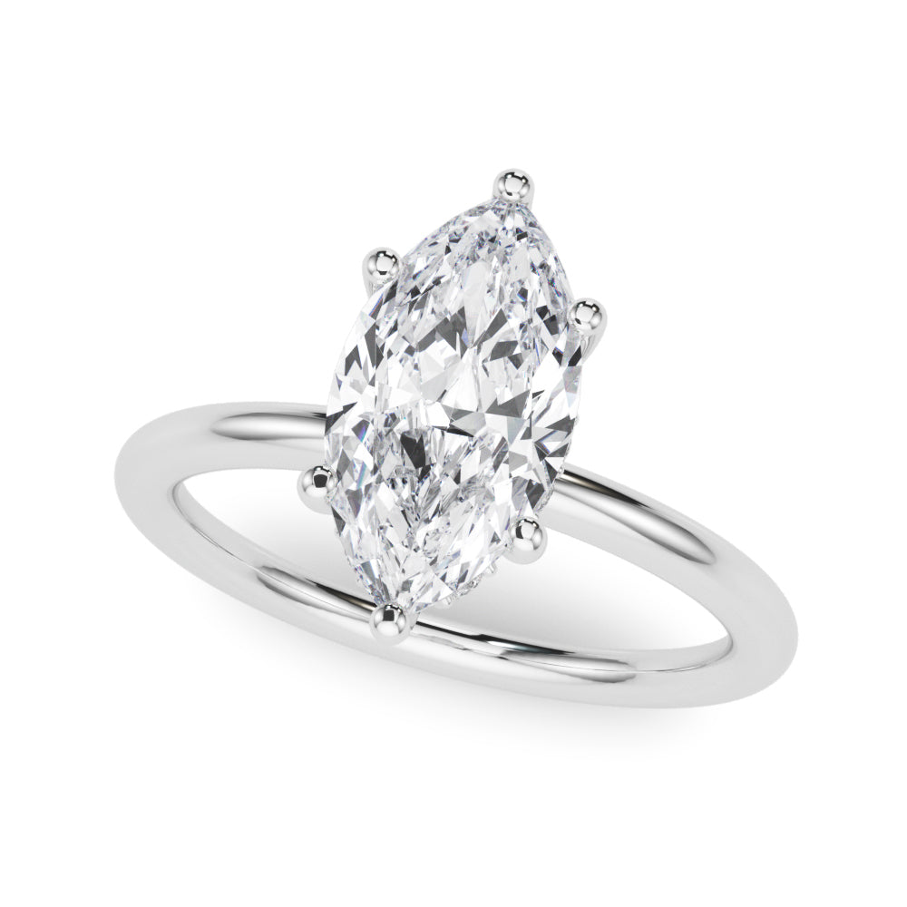 white gold, platinum | shape: marquise