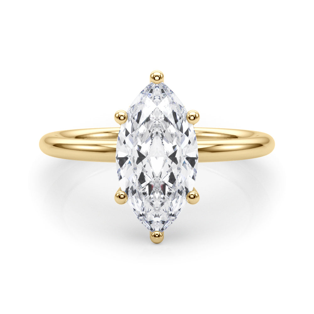 yellow gold  | shape: marquise