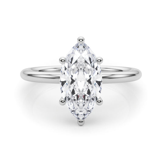 white gold, platinum | shape: marquise