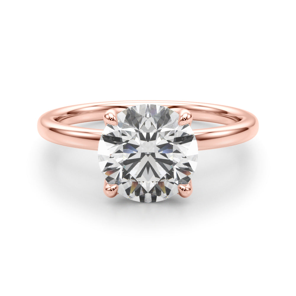rose gold | shape: round