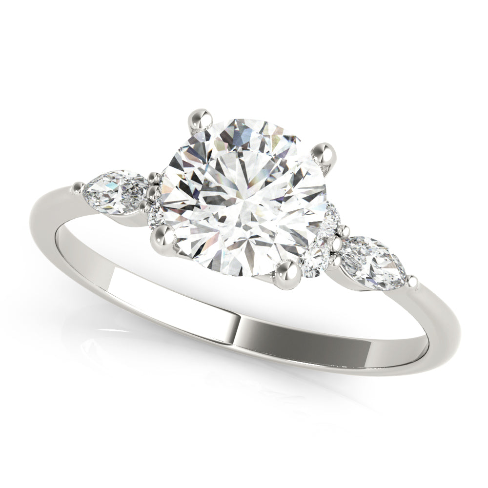 white gold, platinum | shape: round