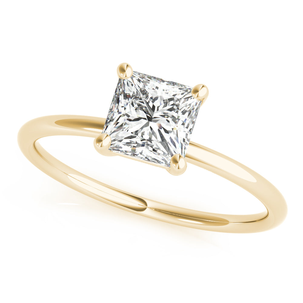 yellow gold | shape: princess