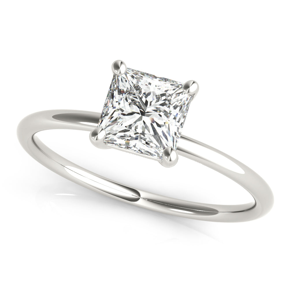 white gold, platinum | shape: princess