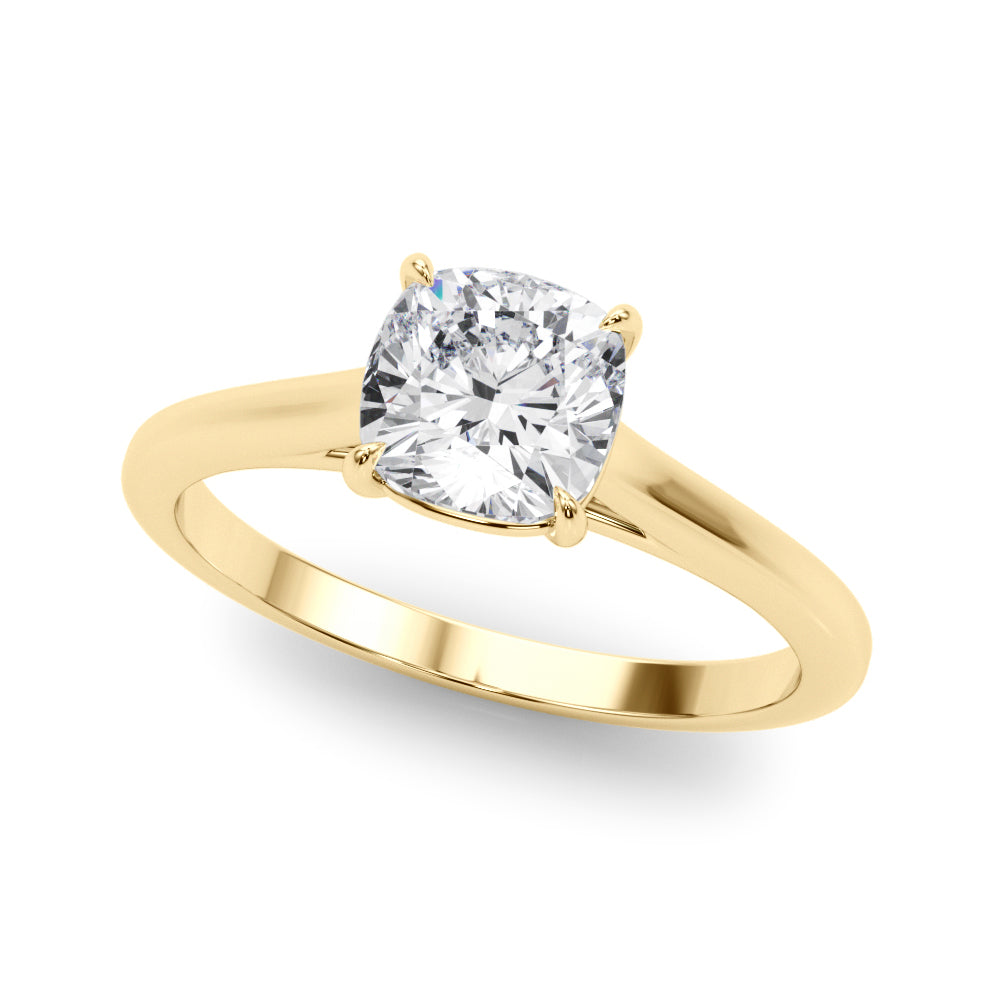 yellow gold | shape: cushion