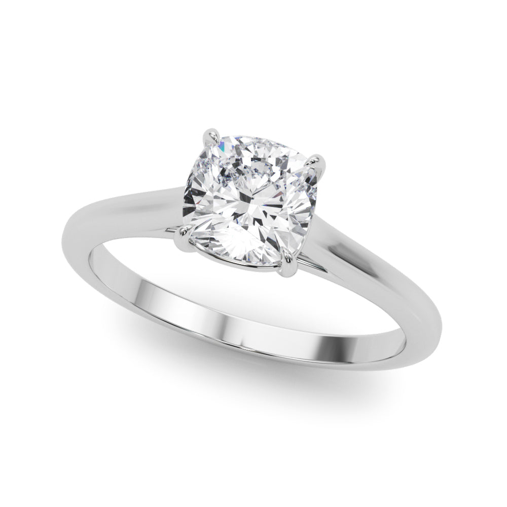 white gold, platinum | shape: cushion