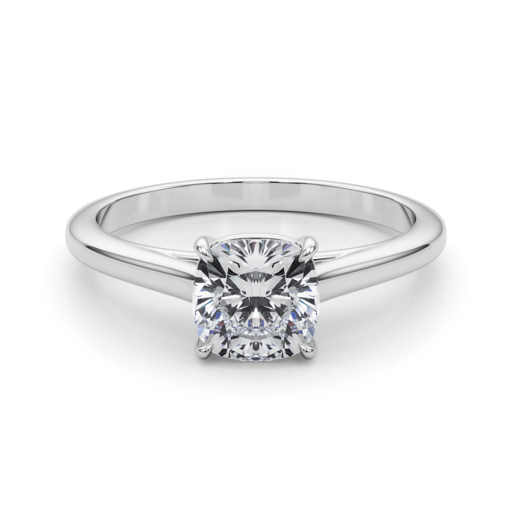 white gold, platinum | shape: cushion