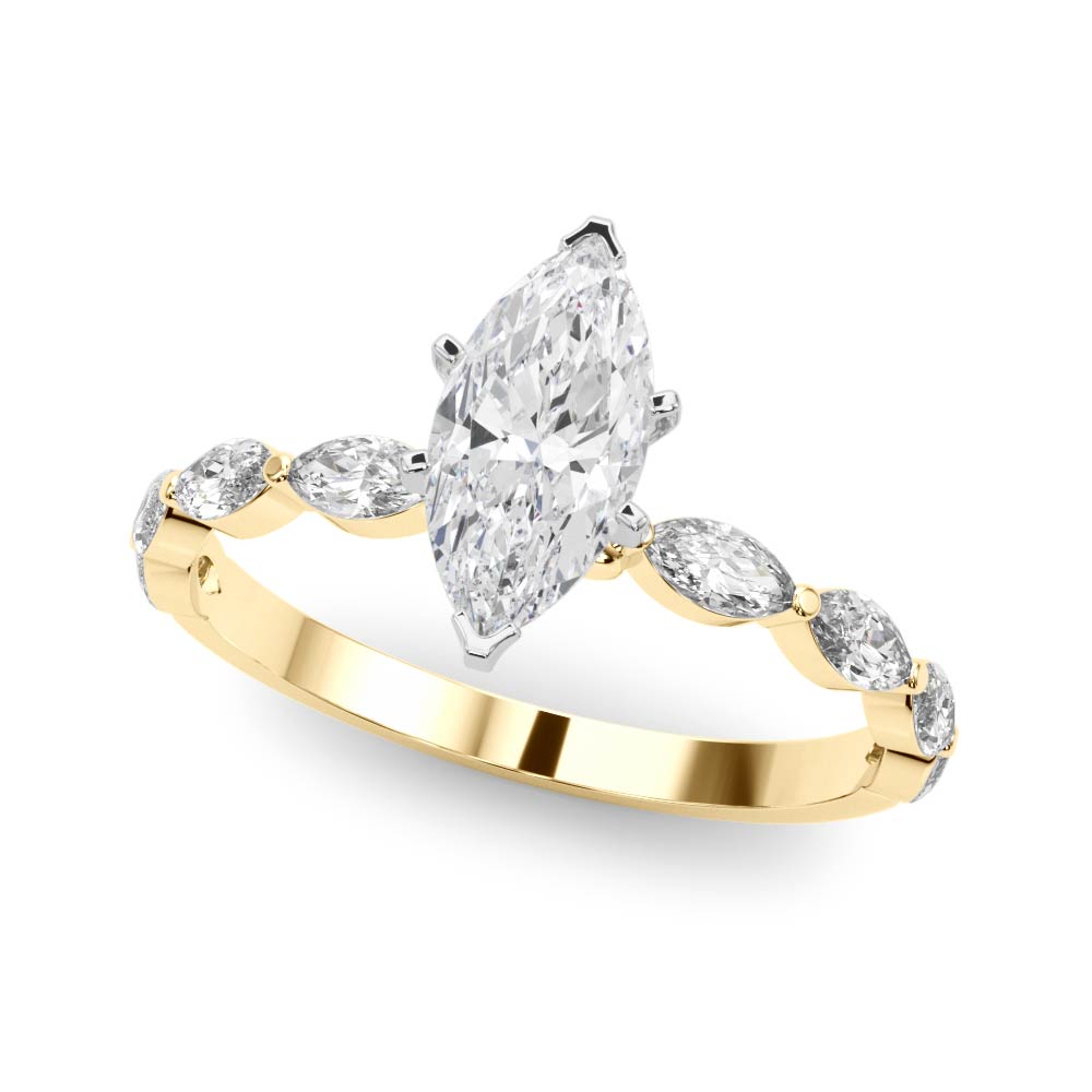 yellow gold | shape: marquise
