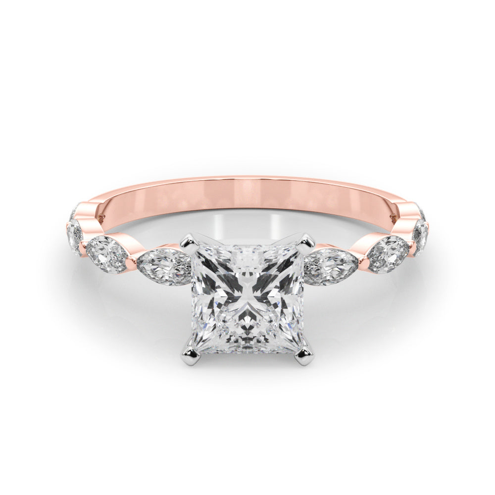 rose gold | shape: princess