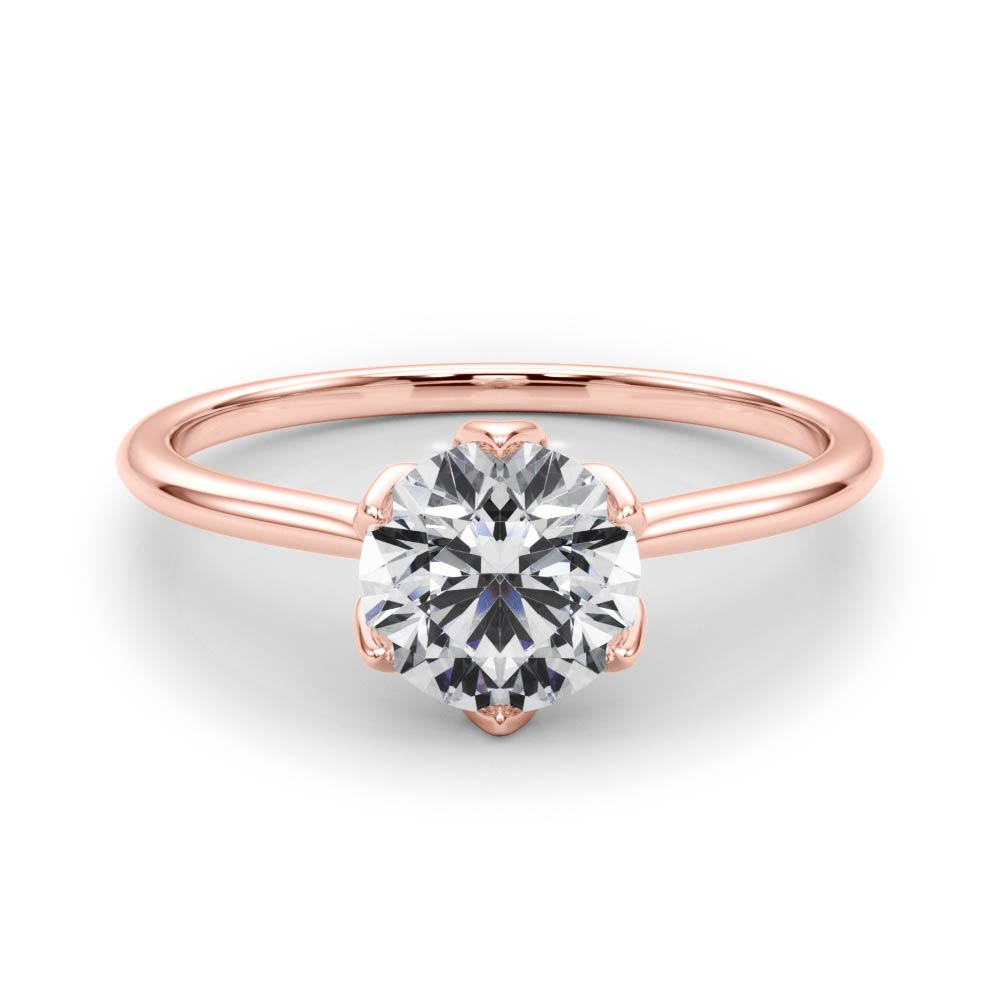 rose gold | shape: round