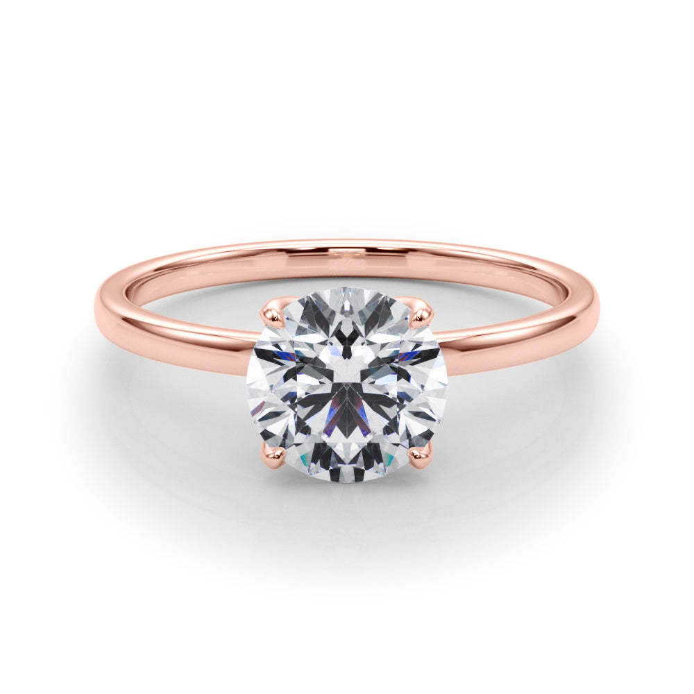 rose gold | shape: round