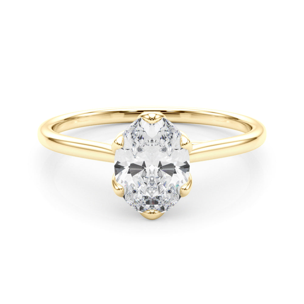 yellow gold | shape: oval