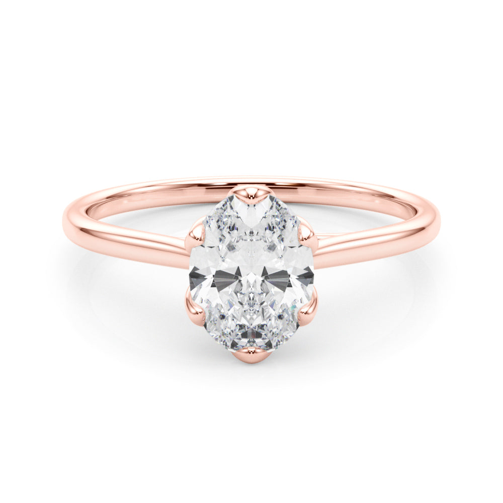 rose gold | shape: oval