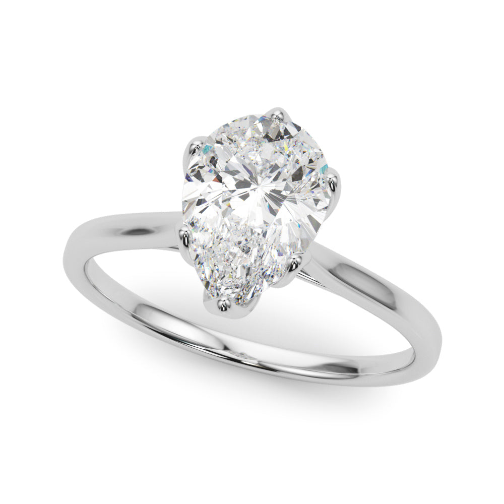 white gold, platinum | shape: pear