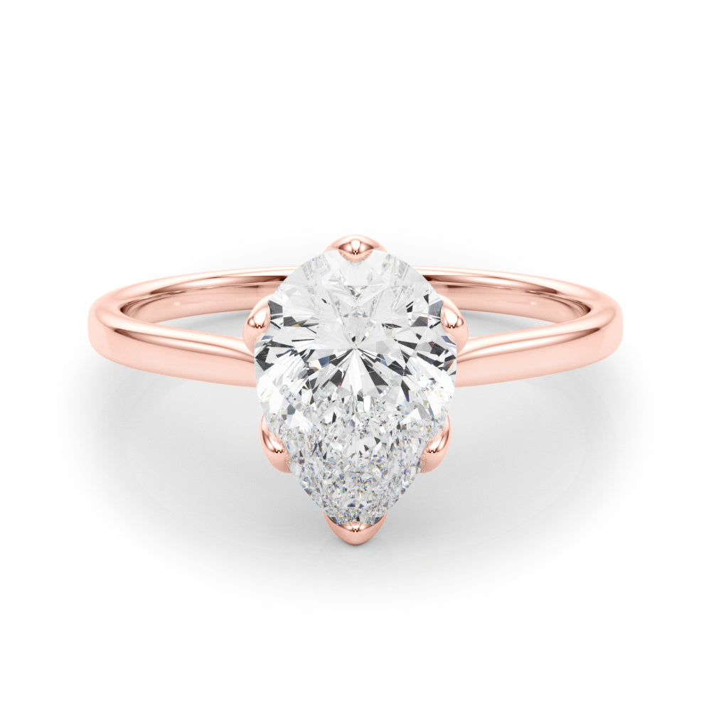 rose gold | shape: pear
