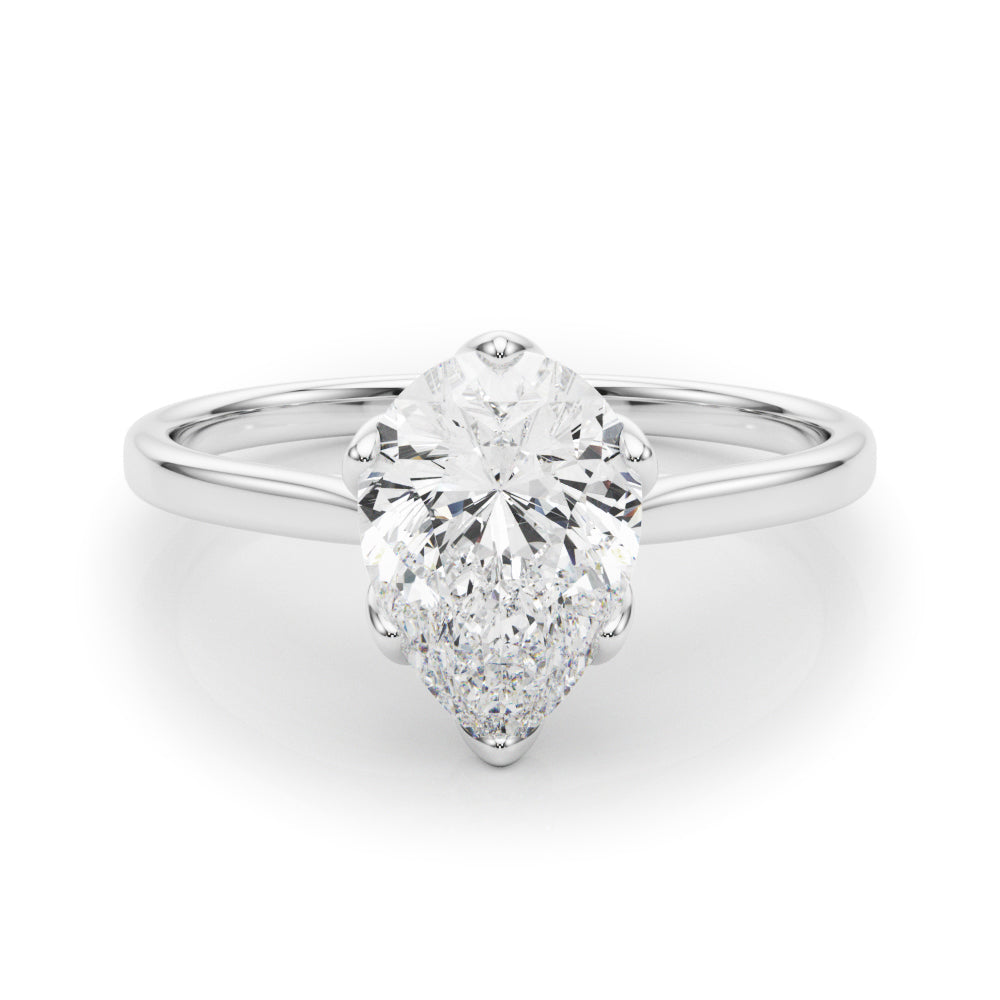 white gold, platinum | shape: pear