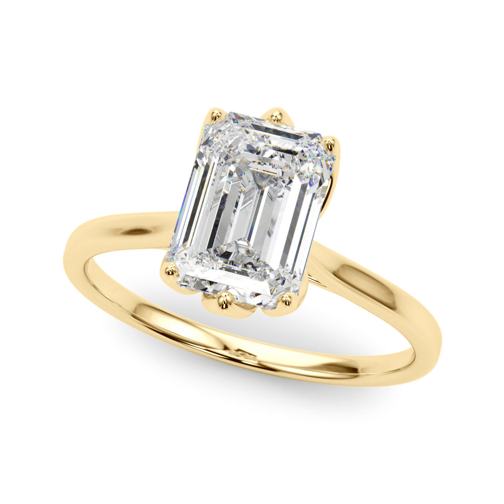 yellow gold | shape: emerald