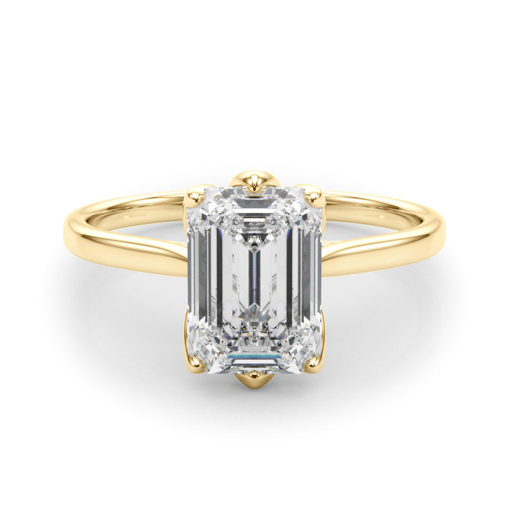 yellow gold | shape: emerald