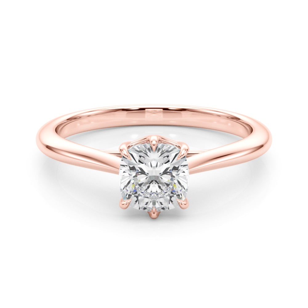 rose gold | shape: cushion