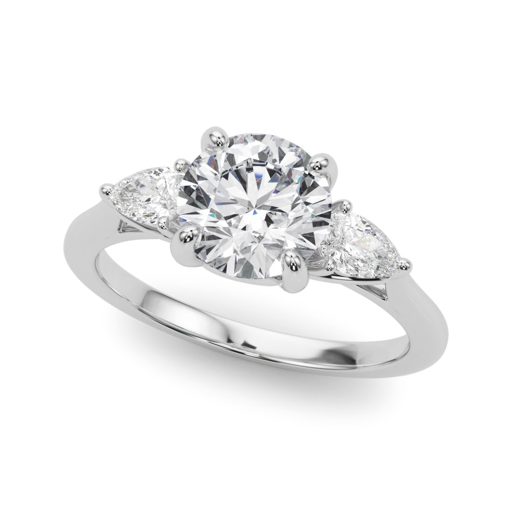 white gold, platinum | shape: round