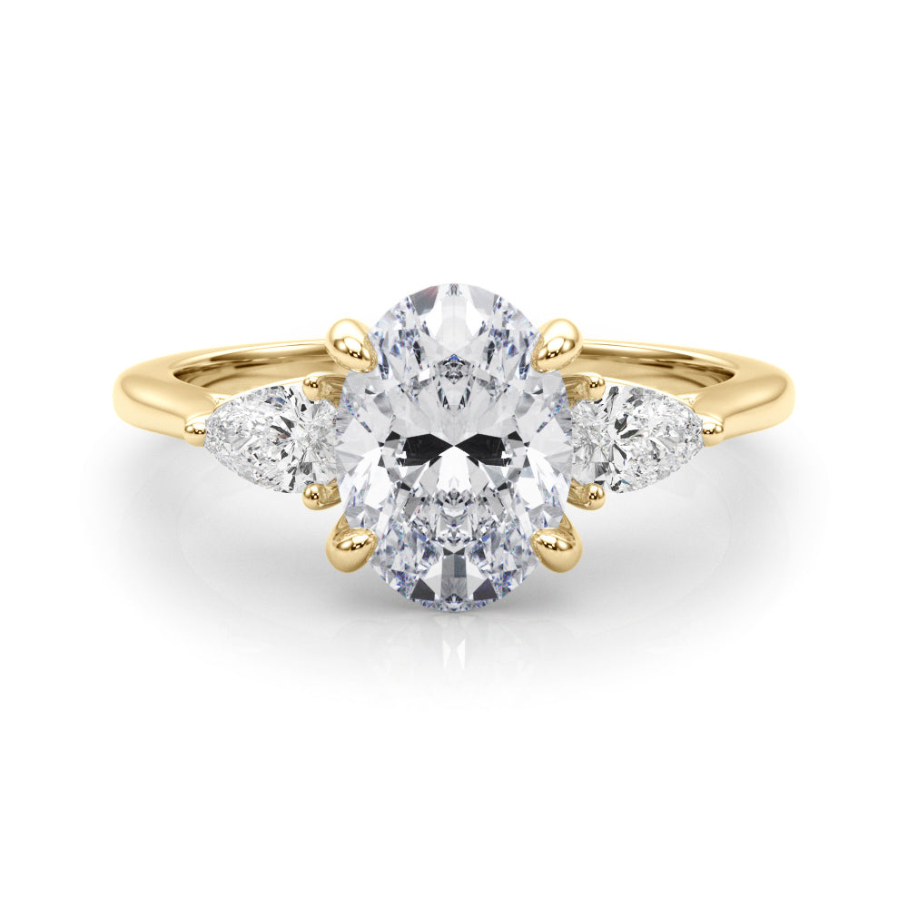 yellow gold | shape: oval