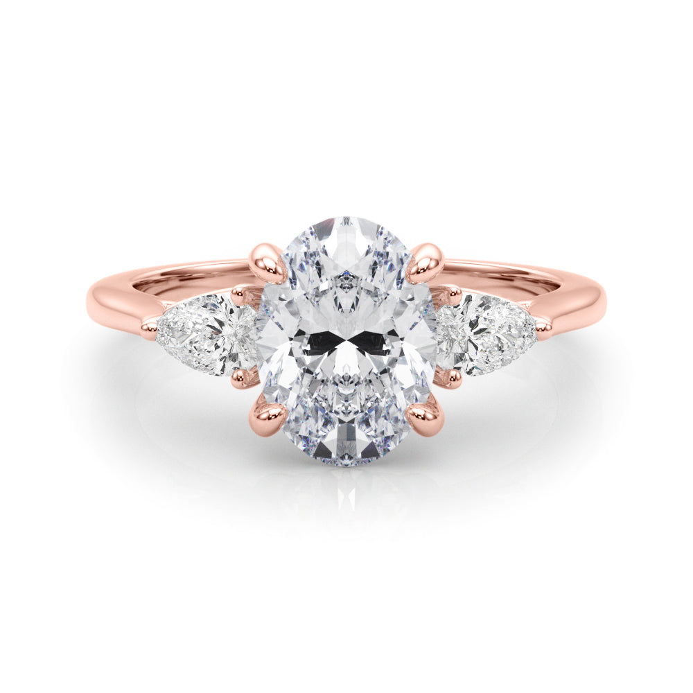 rose gold | shape: oval